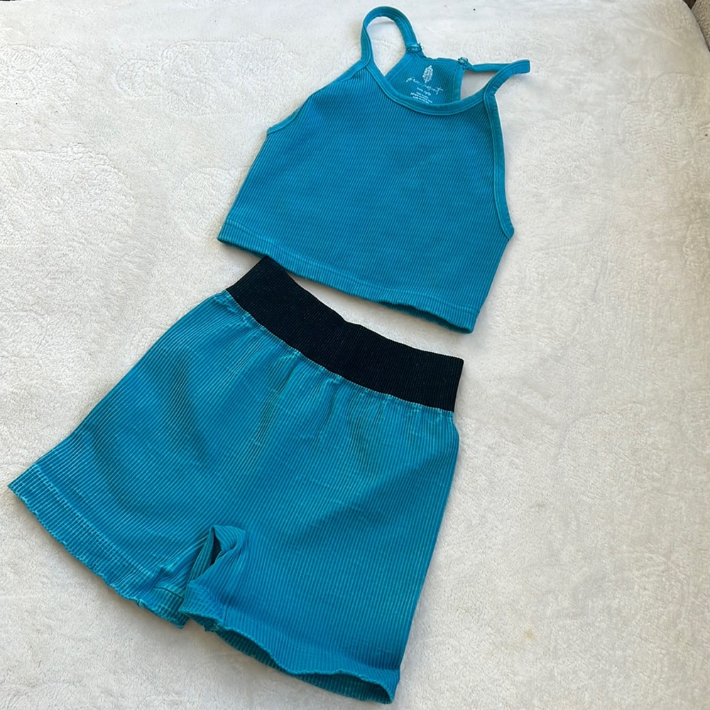 MANY COLOR SETS IN STOCK 🌺free people G/K short set or prajna happines s… - Picture 9 of 16